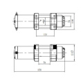 Portable 4000lb Mini 12V /24V Car Boat Anchor Motor Electric Winch